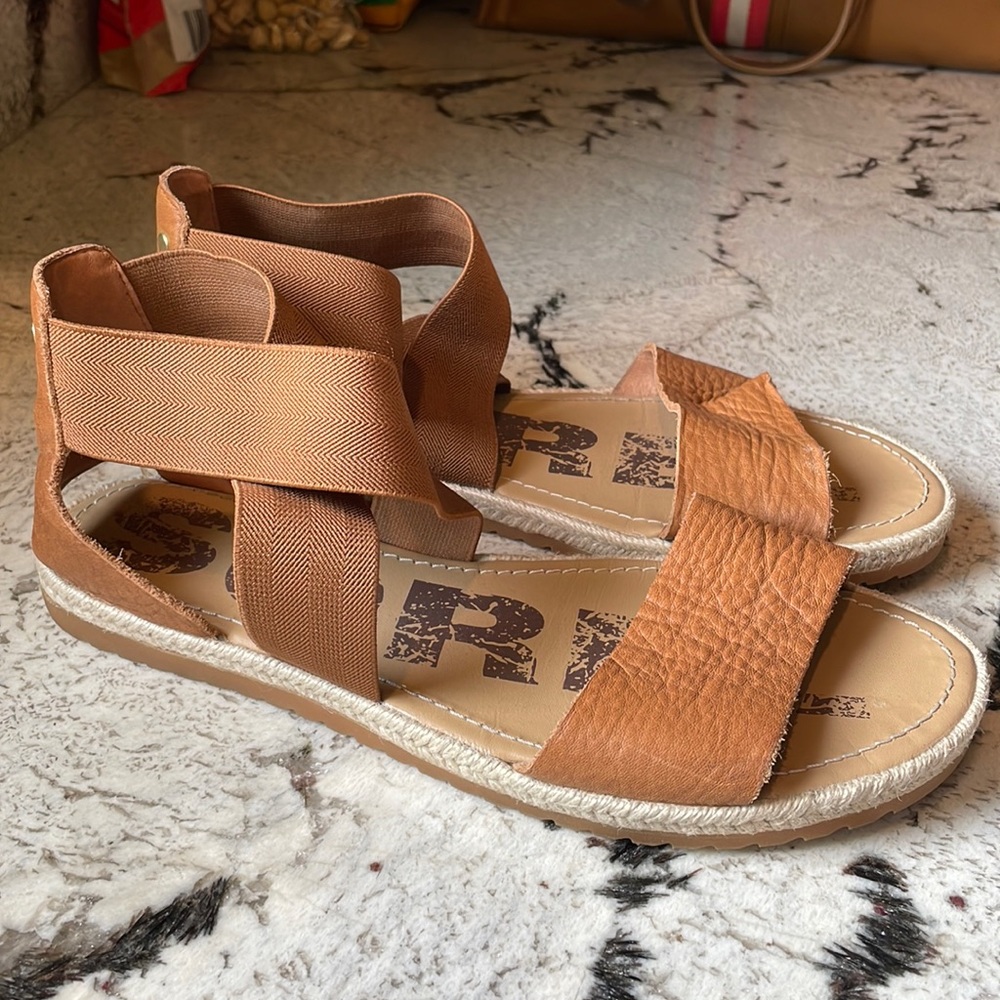 Sorel Ella II Jute Tan Sandal